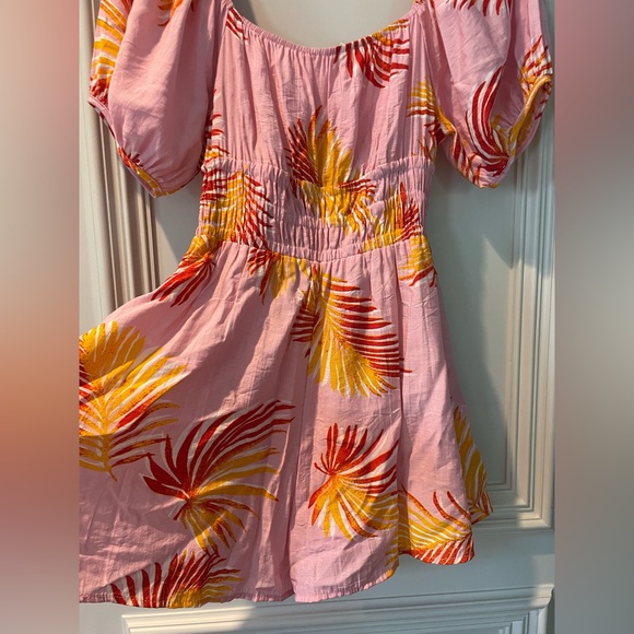 Entro Pink palm floral romper - Picture 3 of 5